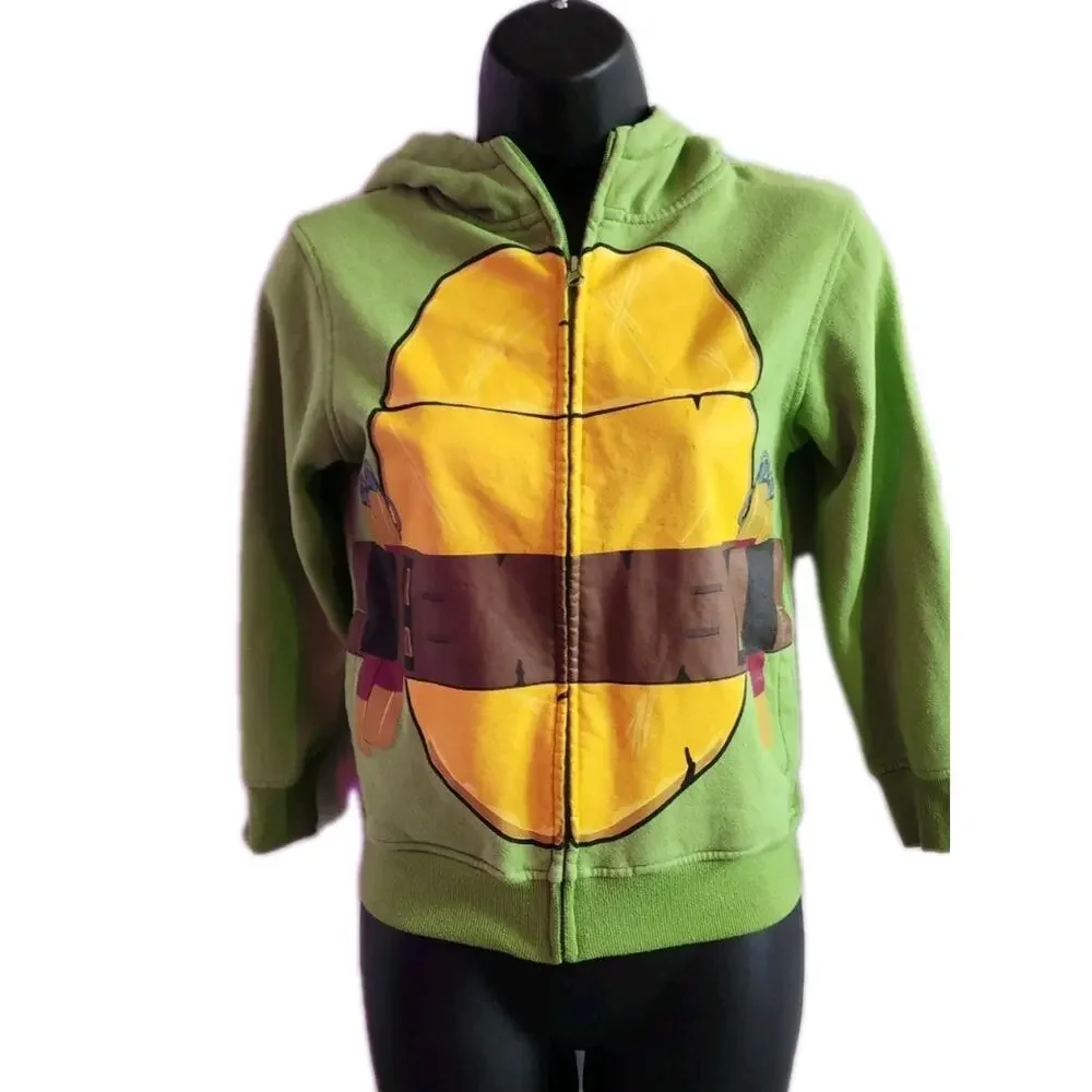 Teenage Mutant Ninja Turtles TMNT Hoodie Y8 zip Jacket Michelangelo cospaly